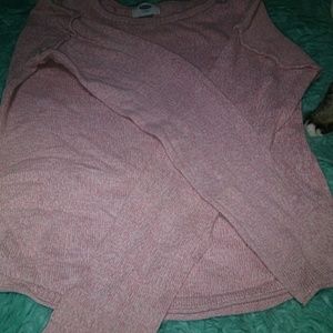 Pink cotton sweater